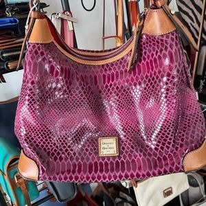EUC Vintage Dooney & Bourke Snakeskin Hobo